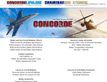 Tablet Screenshot of concordebattery.com